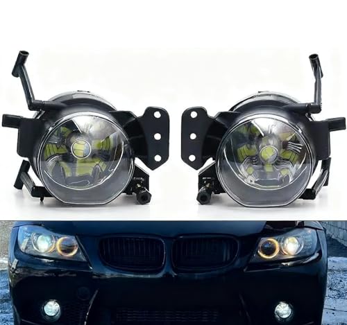 Phares antibrouillard de voiture BMW E60 E90 finition transparente - 2