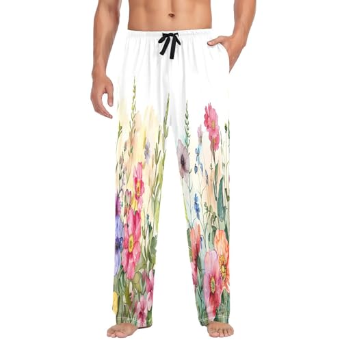Vêtements de nuit pour la maison : pantalon de pyjama à fleurs