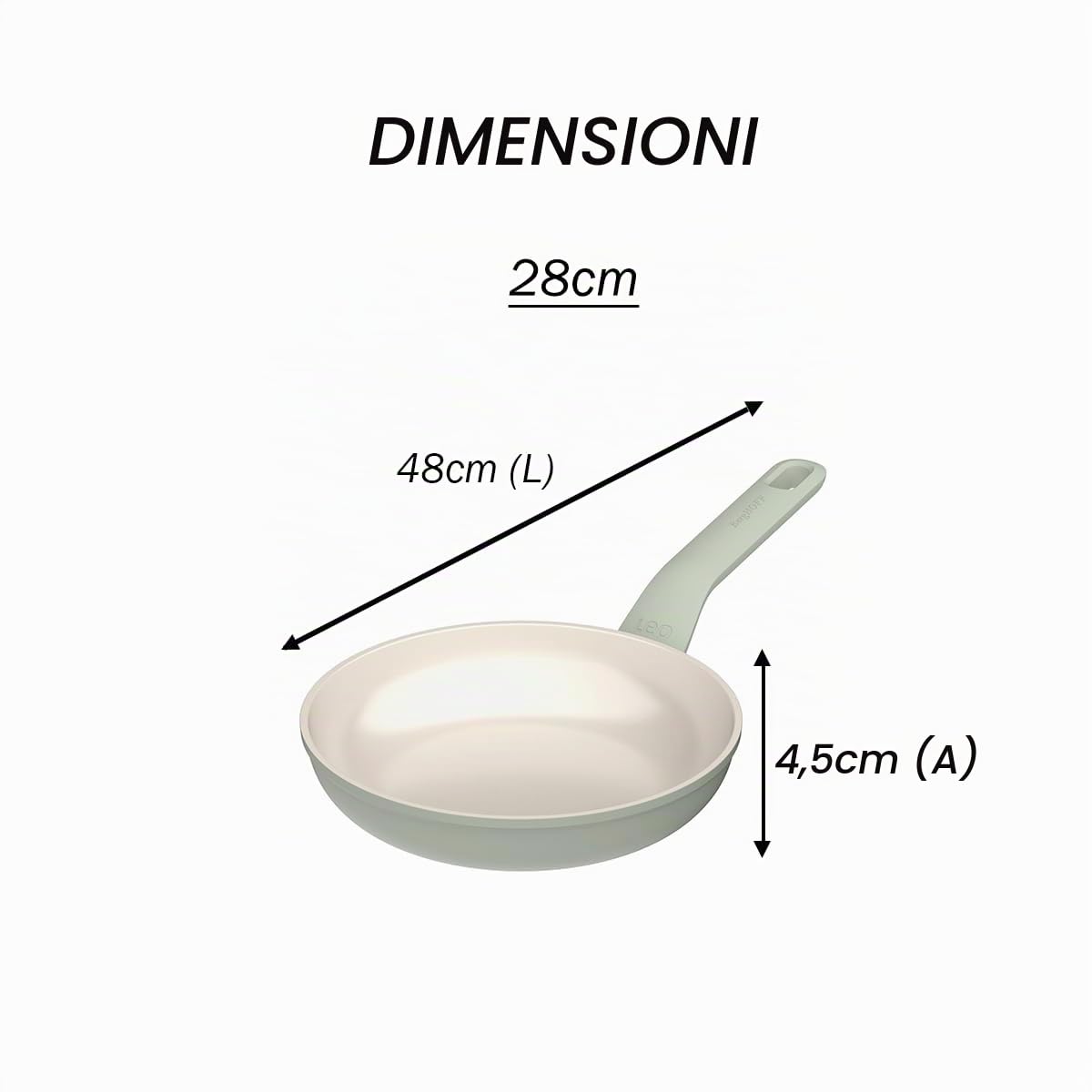 Berghoff - Padella antiaderente Balance Sage 28cm