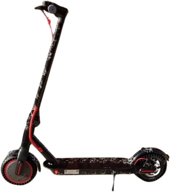 Mi 365 Electric Scooter Speed 30 Km Per Hour With Solid Tyre Color Black White Flames