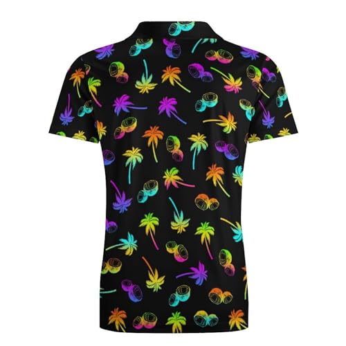 Boy's Polo Shirt Funny Short Sleeve Polo Shirts Button Down Shirt for Youth Teen3