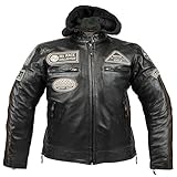blouson cuir motard vintage cuir d e buffle d'une épaisseur de 1,1 mm