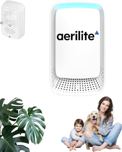 Aerilite Ioniser, Aerilite Air Purifier Plug In, Silent Filter-Free Air Purifier, Compact Wall Mounted Plug in Fresh Device for Home Use, Pets & Everyday Comfort, Ultra-Quiet (1 Pcs)