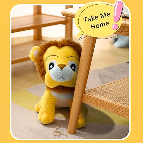 Image of Tickles Sitting Lion Soft Stuffed Plush Jungle Animal Toy for Kids Boys & Girls Birthday Gift (Size: 35 cm Color: Yellow)