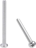 Vista 14 de uxcell Tornillos de máquina M4x5mm Pan Phillips Tornillo de cabeza cruzada 304 pernos de sujeción de acero inoxidable 20 piezas