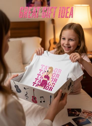 Image of Girl Country Music T-Shirt - Kids Singer Letters Graphic Birthday Shirts Gifts Fan Song Tour Concert Outfit Top