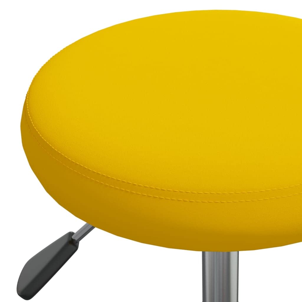 Generico Sgabello da Massaggio in Velluto Giallo Senape,Salute e Bellezza,Cura della Persona,Massaggi e Relax,Poltrone da Massaggio,Giallo,3.95 kg,3085745