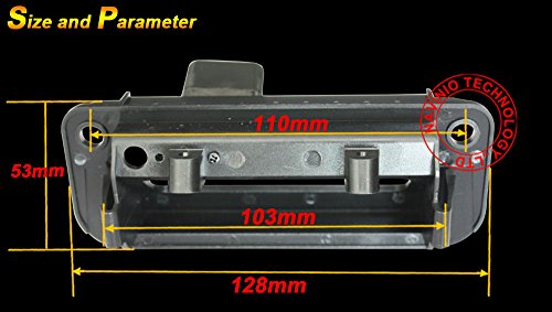 Navinio Backup Camera for Car Waterproof Rear-view License Plate Car Rear View Reverse Parking Camera for C-class W204 C180 C200 C300 Car Back Up Rear View Reverse HD - Image 3