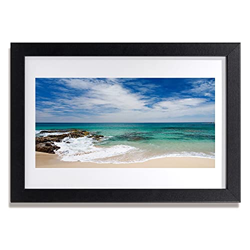 Affiche encadrée paysage de mer de plage 30x20 cm Tulup cadre MDF salon