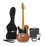 Electric Guitar Starter Kit for Left-Handed Players Solid Alder Body and Maple Fingerboard Classic Single Coil and Slanted Bridge Pickup Configuration Complete Beginner Pack with Amp & Accessories