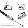 OTOTEC 1PC Front Door Outside Handle Carrier Cable Car Left Right Front Door Lock Cable 51218243616 8243616 Compatible with BMW E53 X5 2000-2006 #2