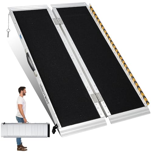 HABUTWAY 4ft Wheelchair Ramps for Home Steps, Portable Wheelchair Ramp