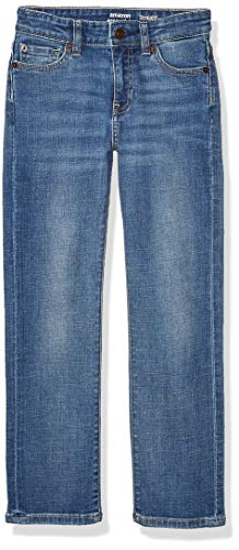 Amazon Essentials Boy's Straight-Fit Stretch Jean, Doppler/Light Wash, 6R