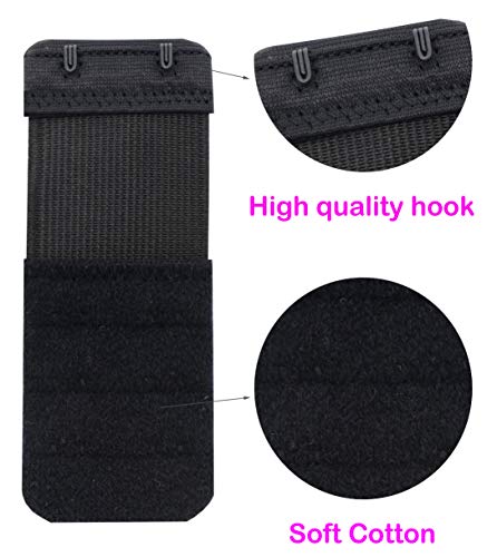 Tamlien 2 Hook Bra Extenders,Stretchy Soft and Comfortable Bra Strap Extender4
