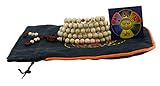 Unisex Meditation Yoga 108 8mm Tibetan Buddhist Bodhi Lotus Seeds Worry Prayer Beads Mala Bracelet Necklace (Rose)