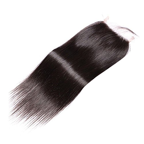 Dentelle frontale fermeture 3.5*4 en cheveux humains lisses indiens