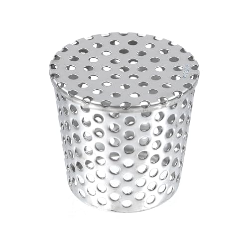 Pastlla Cubierta de ventilación de malla de PVC para horno redondo de 2.45 a 2.95 pulgadas de diámetro interior, tapa de ventilación de techo de acero inoxidable 304 para tubo de escape cónico (75 mm