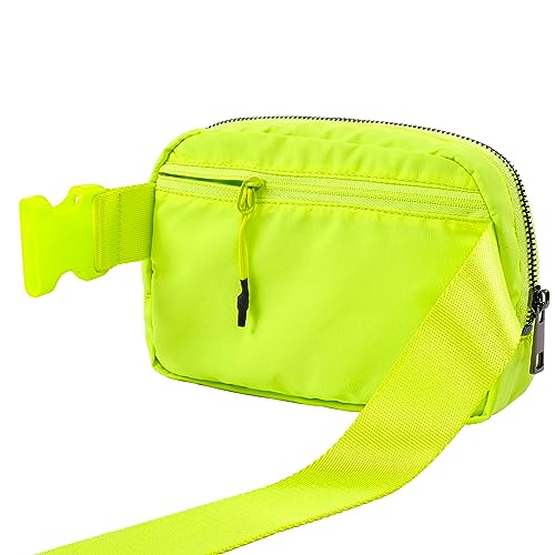 Image of ODODOS Unisex Mini Belt Bag with Adjustable Strap Small Fanny Pack for Workout Running Traveling Hiking, Neon