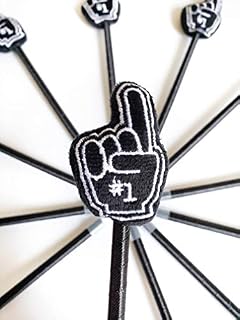 Sports Fan Foam Finger Pens, 12 Pack for Birthday Party Supplies Decorations Favors