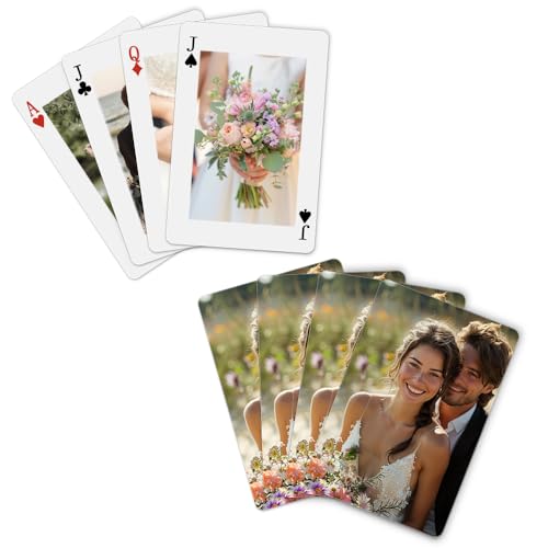 Cartas para jugar personalizadas con fotos, póker estándar