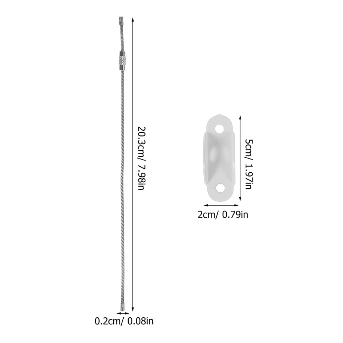 HAPINARY 5 Sets Furniture Anchors Wall Anchor Kit for Corner Guards Bumpers for Proofing Furniture