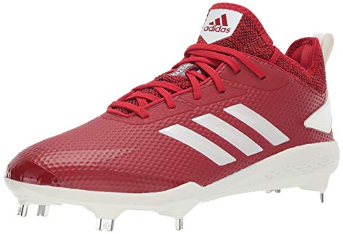 adidas Men's Adizero Afterburner V, Power Red/Cloud White/Black, 14 M US