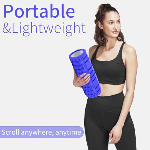 2-Foam-Roller-High-Density-Exercise-Roller-for-Deep-Tissue-Muscle-Massage-Muscle-and-Back-Roller-for-Fitness-Physical-Therapy-Yoga-and-Pilates-Gym-Equipment-Pink-C-Navy-Blue