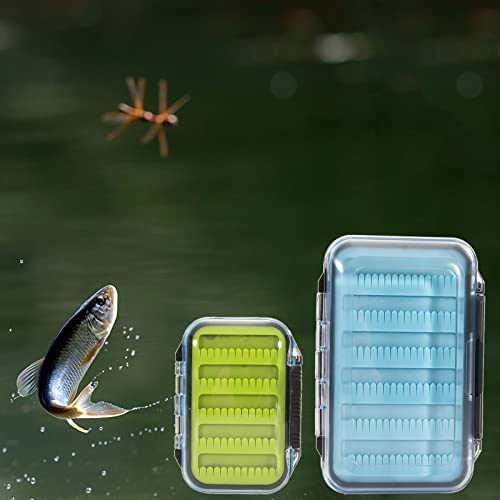 Caja para señuelos de pesca con mosca resistente e impermeable 7
