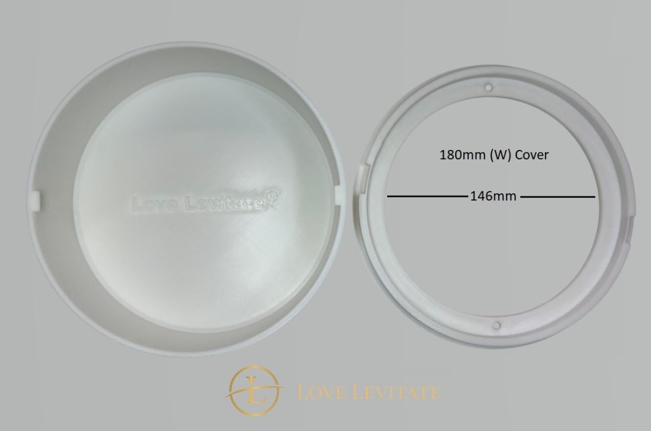 Ceiling Mount Hook Cover for Swing Chair Hammock Fake Faux Smoke Alarm Fire Detector Cover (150mm (W) x 60mm (H) OD, 116mm (W) x 57mm (H) ID)