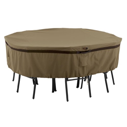 Classic Accessories Hickory Round Patio Table & Chair Set Cover, Large