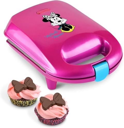 Disney Minnie Mouse Mini Cupcake Maker with Liners by Select Brands - Appliance for Convenient...