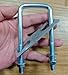 4 Set Square U Bolts with Frame Plates and Nuts Zinc Plating U Clamp Bolts for Wood, Fence,Patio,Warehouse,Sailboat Trailers,Tube, Industrial Supplies M10 x 49 x 130 mm Thread,Inner Width 1.9 inch