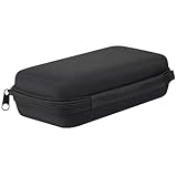 Neehows Universal Portable Hard EVA Carrying Case for Power Bank External Hard Drive Cell Phone USB Charging Cable Cord, Shockproof Protective Electronic Organizer Zipper Enclosure -Black