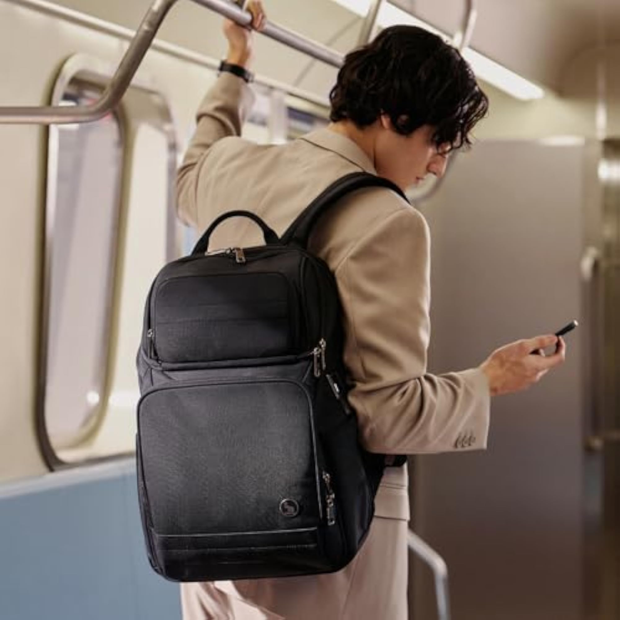15.6 Inch Laptop Backpack for Men with USB Charging Port