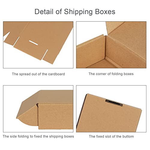 Trwcrt Shipping Boxes 7X5X2 Set Of 20, Corrugated Cardboard Box For Packing Small Business, Brown #TOP3