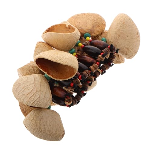 Totority Tribal Style Handbell Bracelet Coconut Shell African Drum Accessories Handbell Ornaments