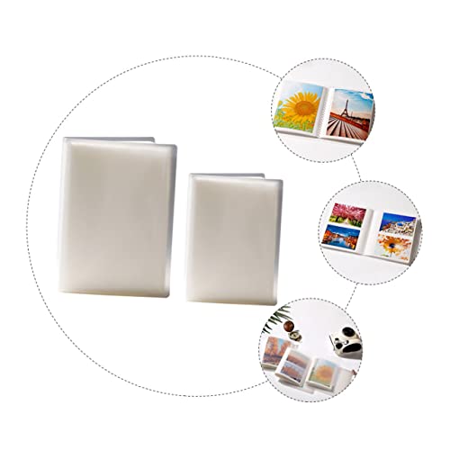 Garneck 2 Pçs Livro De Armazenamento De Cartão Postal Protetor De Anel Álbum De Casamento Álbum De C