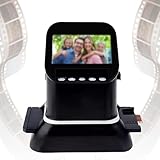 LTEJUMQ Visionneuse Diapositives, Scanner de Diapositives et Négatifs, Convertit Les Négatifs et Les Diapositives de 35 mm, 126, 110, Super 8 et 8 mm en Images JPEG   Écran LCD 4,3