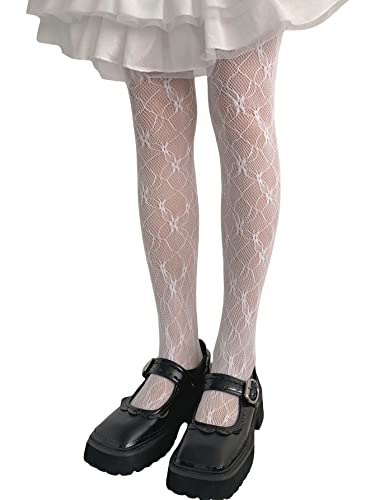 Image of SHENHE Women's Patterned Fishnet Tights High Waist Pantyhose Floral Stockings