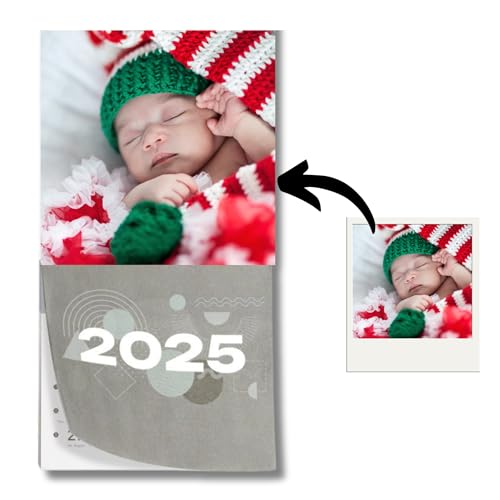 GRUPO DARIK 1 Calendario Magnético 2024-2025 para Nevera - Papel Fotografico Planificador Mensual con Imán Extra Fuerte para Refrigerador, Organizador de Cocina y Hogar