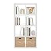 Furinno Cubicle Open Back Decorative Cube Storage Organizer, 8-Cube, White