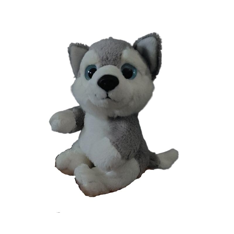 Chiot husky en peluche de 16 cm pour consoler votre enfant