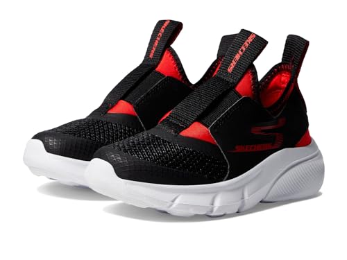 Skechers Kids Skech Faster - Reczo Sneaker, Black/Red, 11 Little Kid - image 2