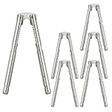 New Star Foodservice 27976 Heavy Zinc Alloy Lobster Cracker Nutcracker Seafood Cracker (Set of 6), Silver