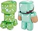 Mattel Minecraft Plush Figure 2-Pack, Steve in Diamond Armor & Charged Creeper Set, Soft Character Dolls in 8-inch Scale