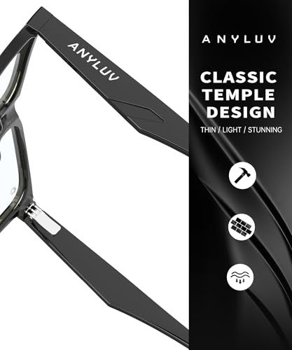 Image of ANYLUV Blue Light Glasses for Women & Men, Stylish Blue Light Blocking Glasses, Eyes Protection & Anti Eyestrain Eyewear