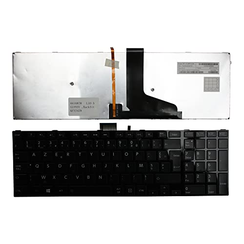 Clavier Ordinateur Portable Toshiba Satellite L50-A-1E7 AZERTY Français Noir