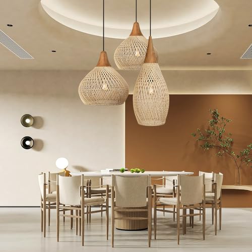 Lustre rustique pour table à manger éliminant la lumière agressive du séjour