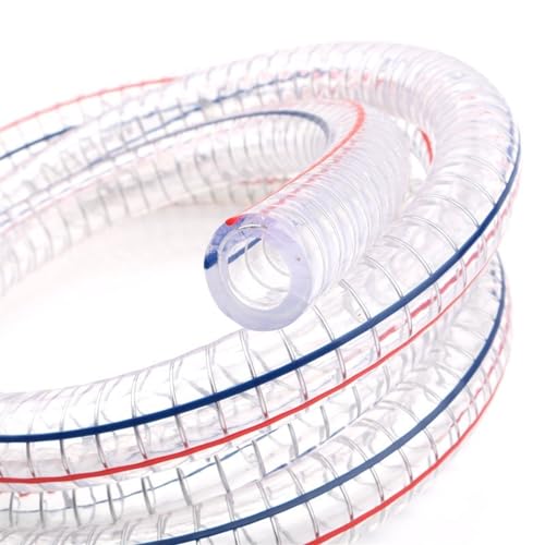 flexiable rubber PVC Plumbing Hose Transparent Soft ID.10mm to 38mm Water Pump Flexible Tube Oil Tube 1 Meter drain elastic (Color : ID38mm Wall 3mm, Size : 1 Meter)