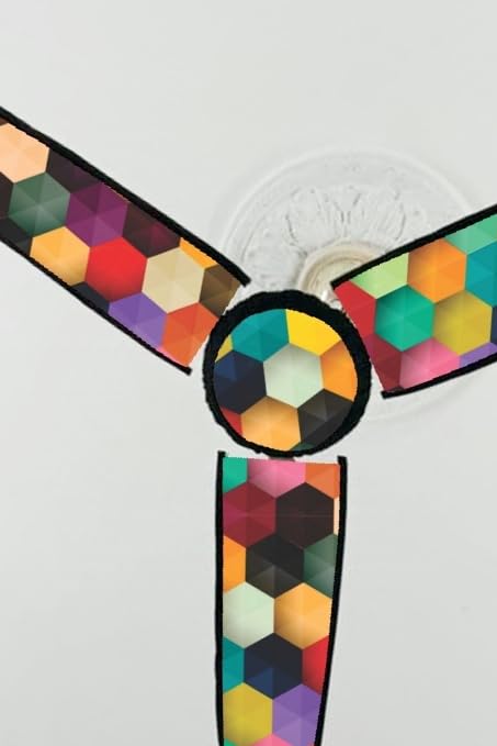 Image of Dustproof Premium Three Blade Ceiling Fan Cover with attachable Enclosure, Set of 1 Fan Cover (Multicolour).